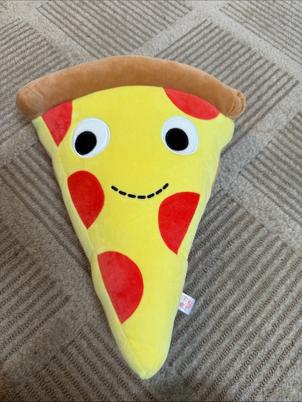 Plush Pizza Slice Toy - Yellow & Red Kids Plush